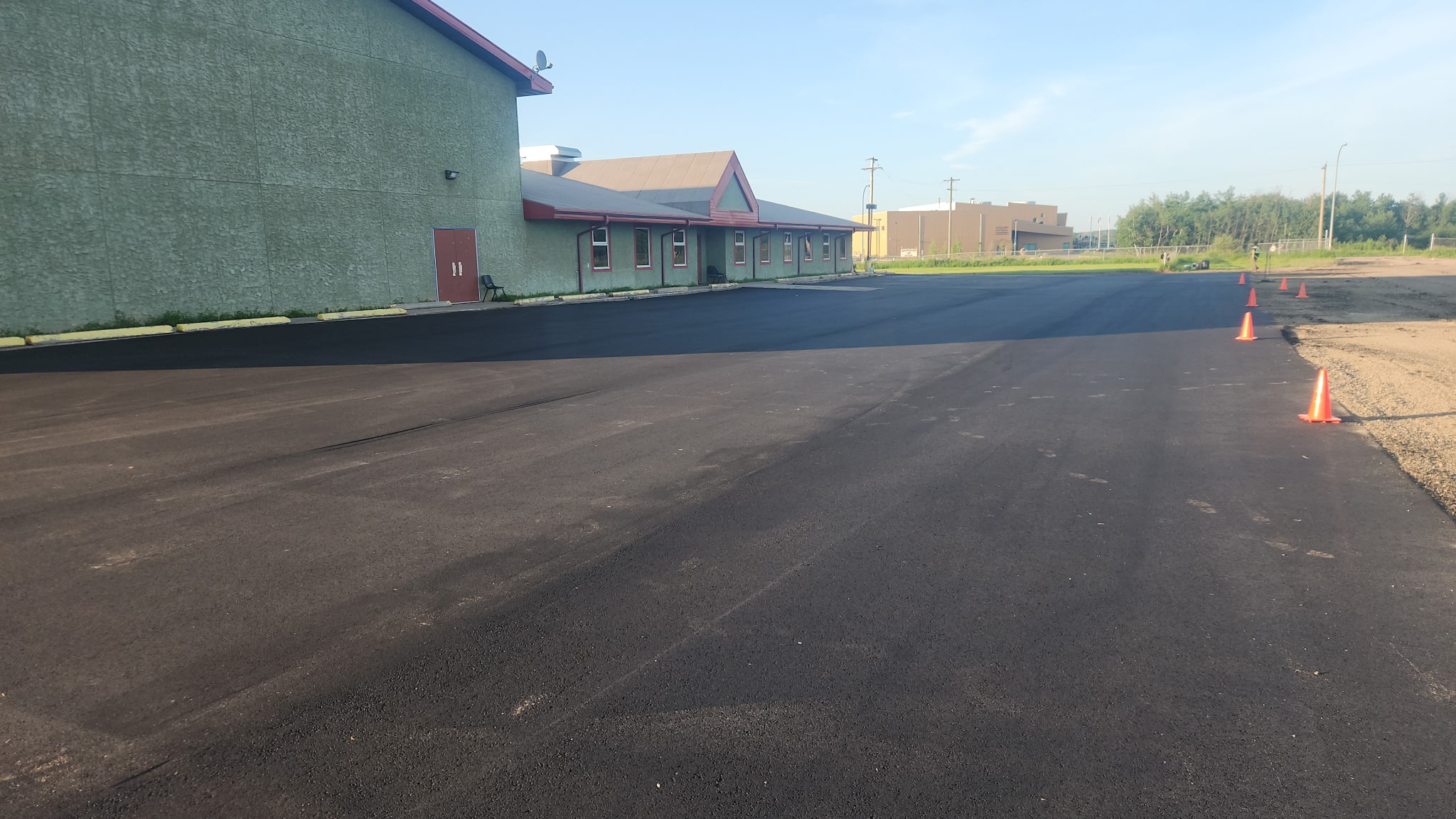 Fresh lot beside community building